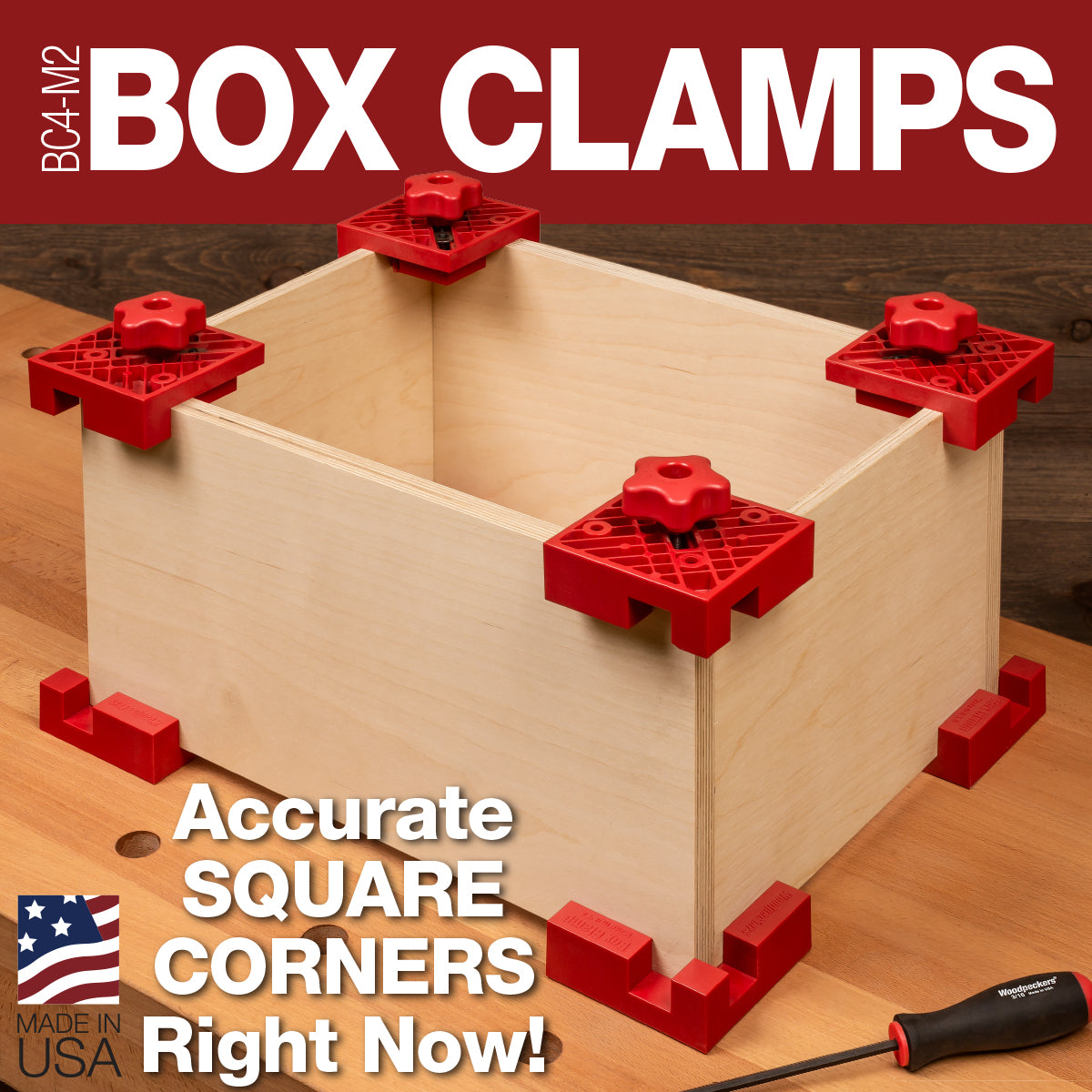 Woodpeckers Box Clamps, eight-clamp set